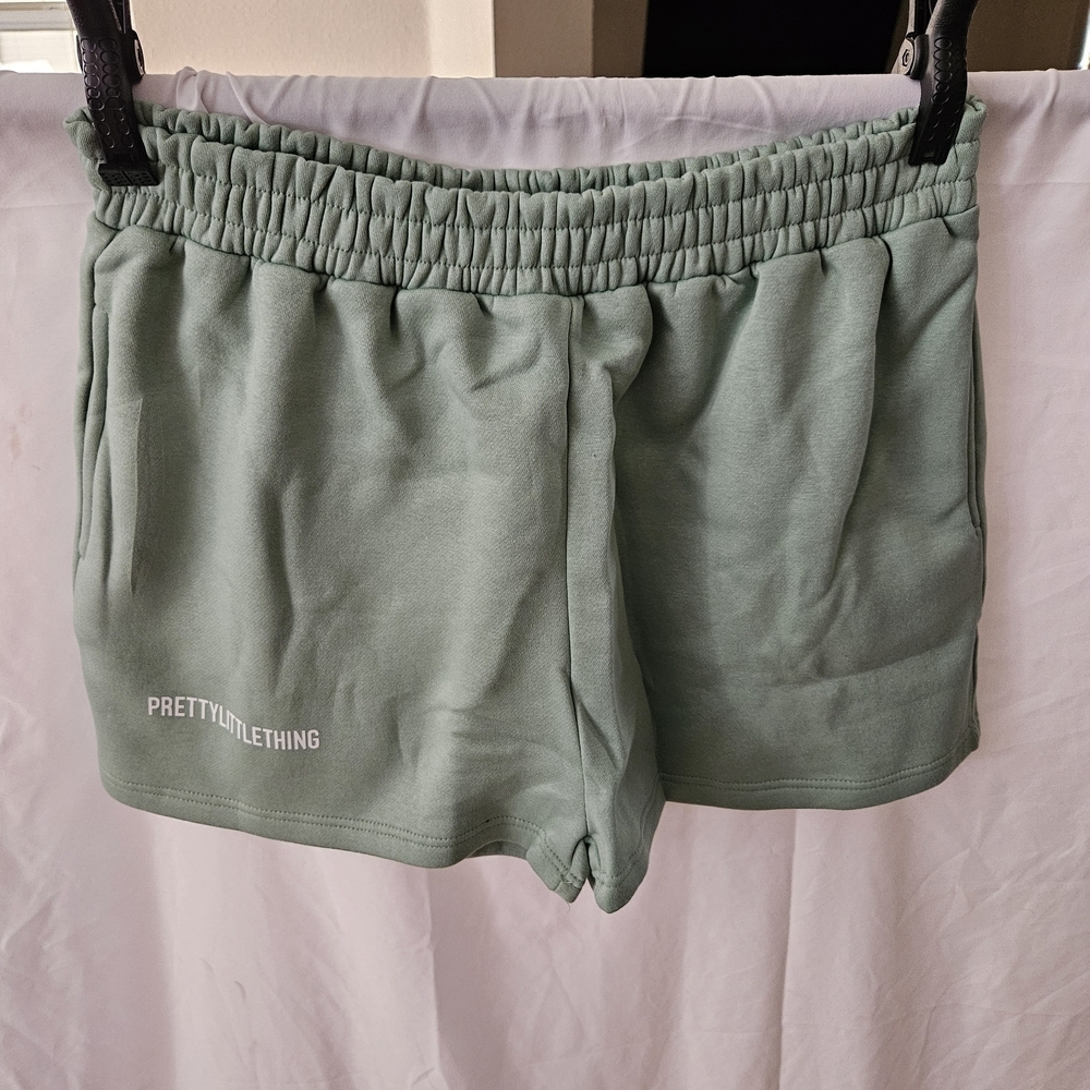 #135 PrettyLittleThing Sage Green Athletic Shorts